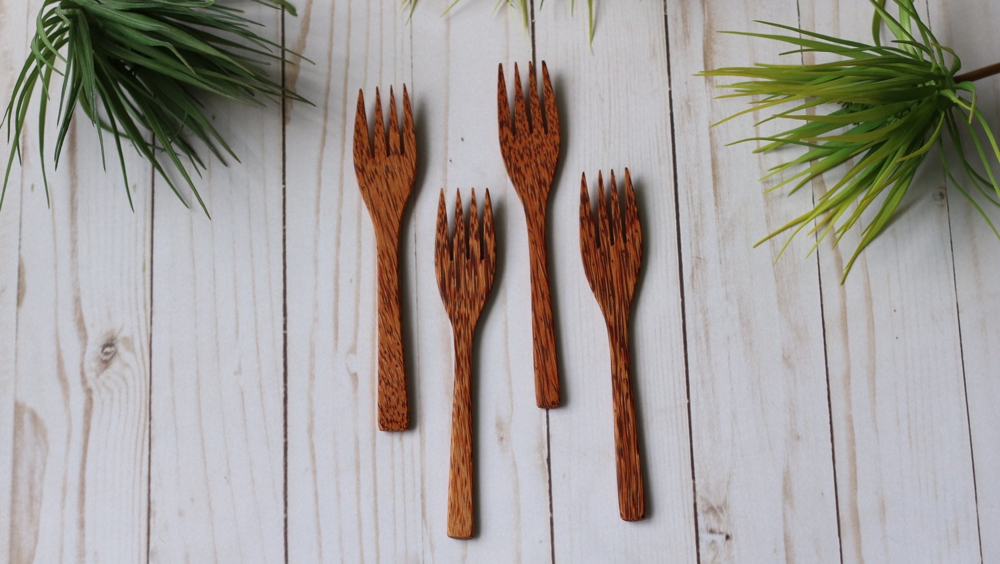 Wooden Coconut Forks