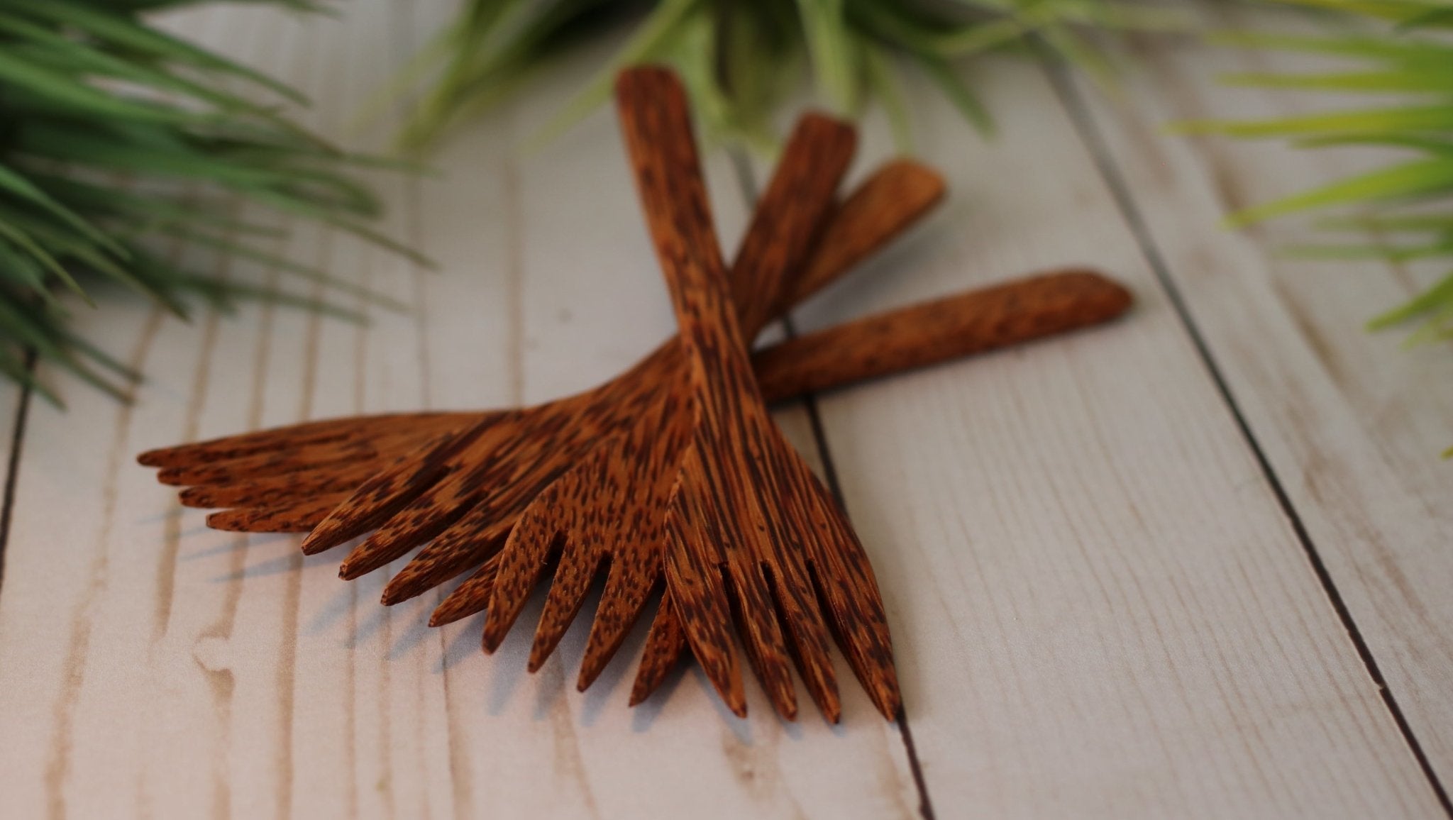 Wooden Coconut Forks