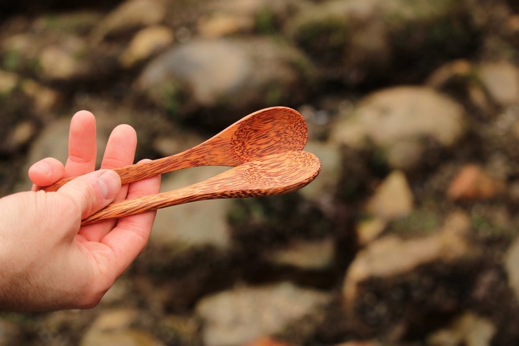 Wooden Coconut Spoons.